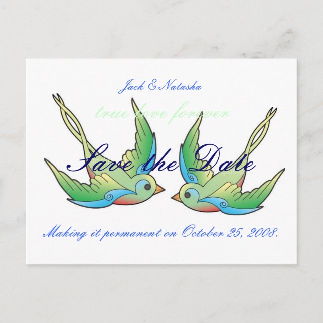 Herstellung des wahren Liebedauerhaften Ankündigungspostkarte (Vorderseite)