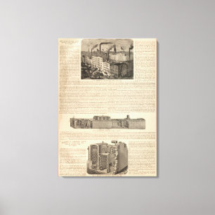 Herstellung, Lager Leinwanddruck