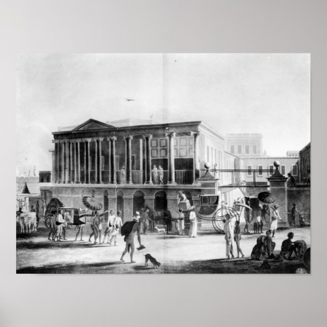 Herstellung und Bazaar, Kalkutta-Haus Poster (Vorne)