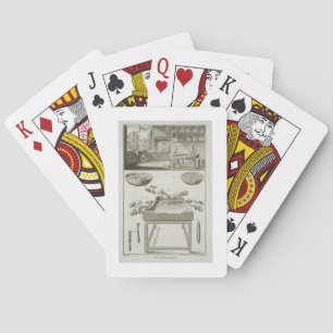 Herstellung von Flaschenkorken, aus der 'Encyclope Spielkarten