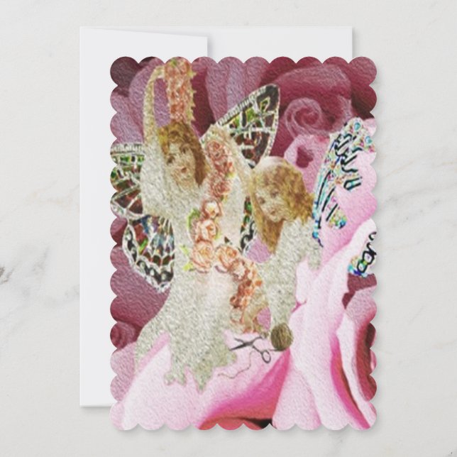 Herstellung von Rose-Ketten Einladung (Rückseite)