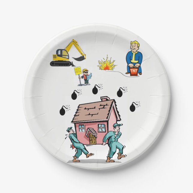 Herstellung von Tellern Pappteller (Vorderseite)