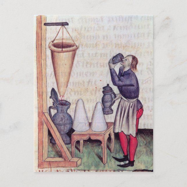 Herstellung von Zuckersirup aus "Tractatus de Herb Postkarte (Vorderseite)