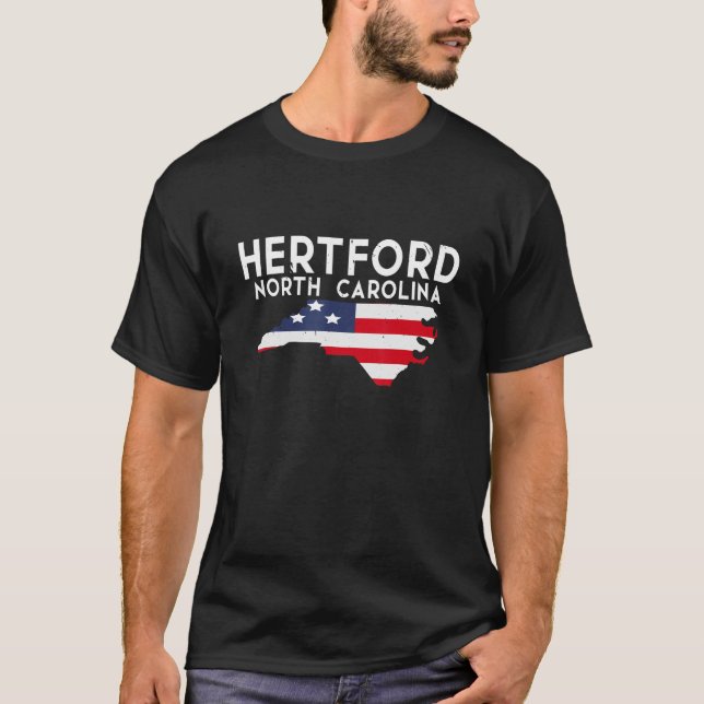 Hertford North Carolina USA Staat America Travel T-Shirt (Vorderseite)