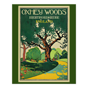Hertfordshire, Oxley Woods, England Poster