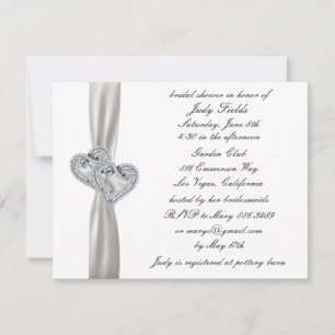 Herts White Wedding Bridal Einladungen