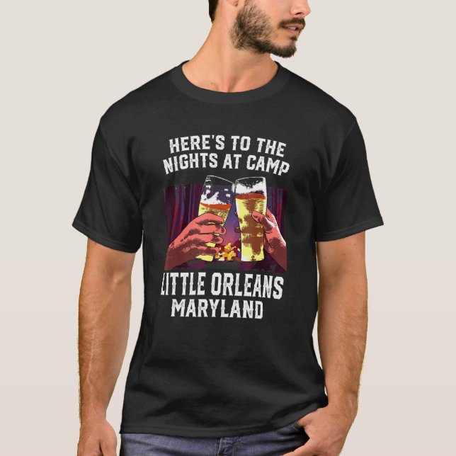 Herts zu den Nächten im Camp Little Orleans Campin T-Shirt (Vorderseite)