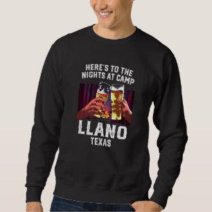 Herts zu den Nächten im Camp Llano Camping Texas C Sweatshirt