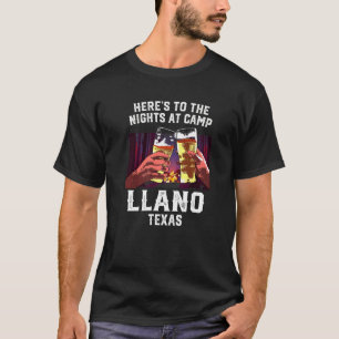 Herts zu den Nächten im Camp Llano Camping Texas C T-Shirt