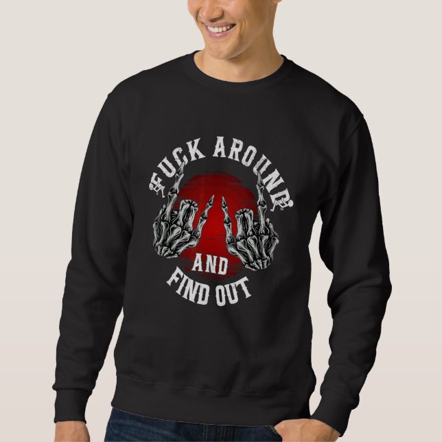 Herumfunkt und herausfinden sweatshirt (Vorderseite)