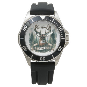 Herumlungern und Herausfinden, Hirschjagdsaison Armbanduhr
