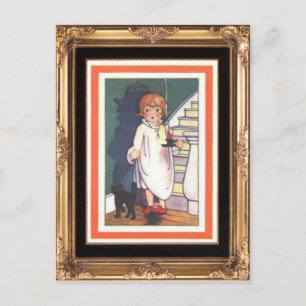 Herumschnüffelndes Halloween Postkarte