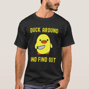 Herumwatscheln und herausfinden   Enten-Memes mit  T-Shirt