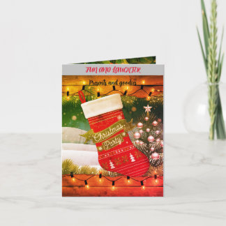 Herunterladbare geklappte Einladung Weihnachts-Str