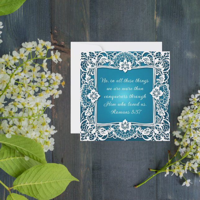 Herunterladbare, individuell anpassbare Spitzenbib Feiertagskarte (Von Creator hochgeladen)