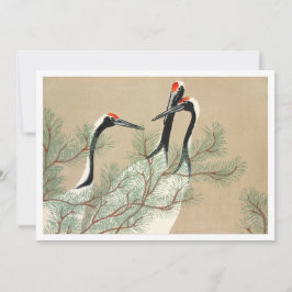 Herunterladbare Krane aus Momoyogusa Einladung