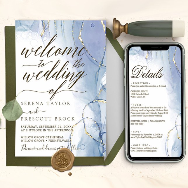 Herunterladbare Wasserfarbenkalligrafie-Hochzeit Einladung (watercolor wedding invite)