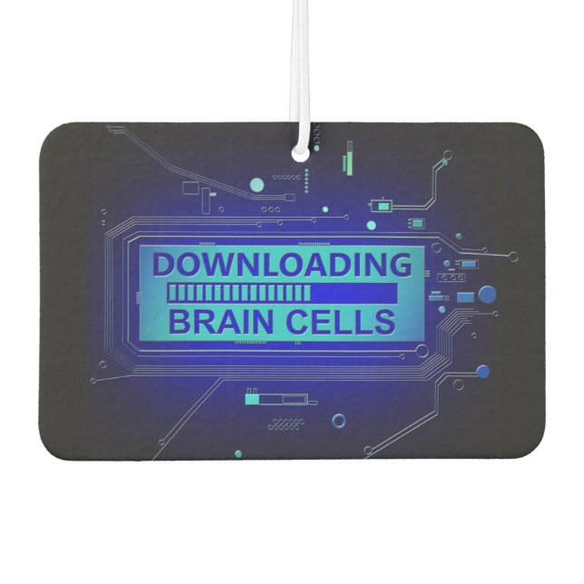 Herunterladen von Gehirnzellen. Autolufterfrischer (Vorderseite)