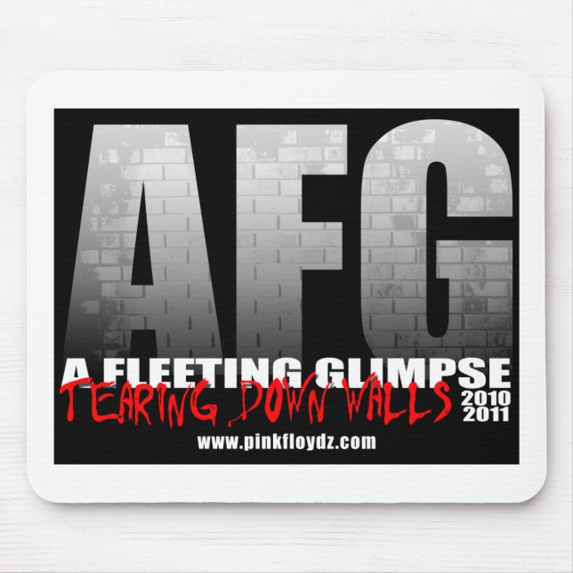 "Herunterreißend ummauert" Mousepad (Vorne)