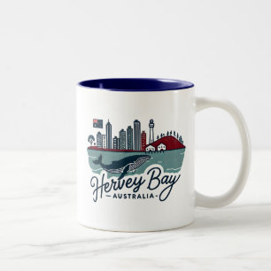 Hervey Bay Australien Zweifarbige Tasse