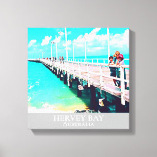 Hervey Bay Queensland Australien Reiseausdruck Leinwanddruck