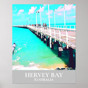 Hervey Bay Queensland Australien Seewinterreise Poster