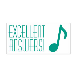 "HERVORRAGENDE ANTWORTEN!" Lehrerin Rubber Briefma Permastempel