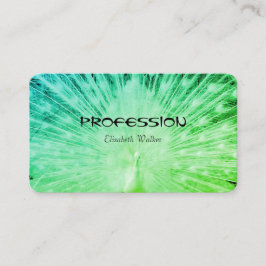 Hervorragende Aquamarine grüne Gradient Peacock Visitenkarte