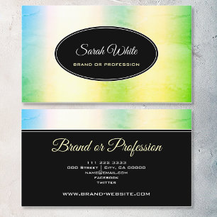 Hervorragende Farben Ombre Design Aquamarin Blue O Visitenkarte