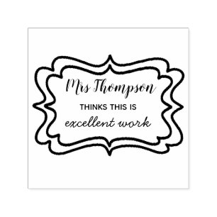 Hervorragender Arbeitstrainer Briefmarke aus sel Permastempel