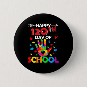Herz 120. Schullehrer Autismus Bewusstsein Button