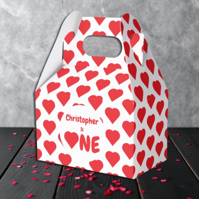 Herz 1. Geburtstag Geschenkschachtel (Von Creator hochgeladen)