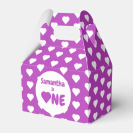 Herz 1. Geburtstag Geschenkschachtel