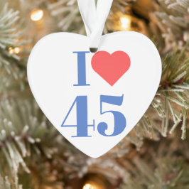Herz 45 ornament