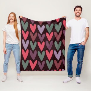 Herz 6 fleecedecke