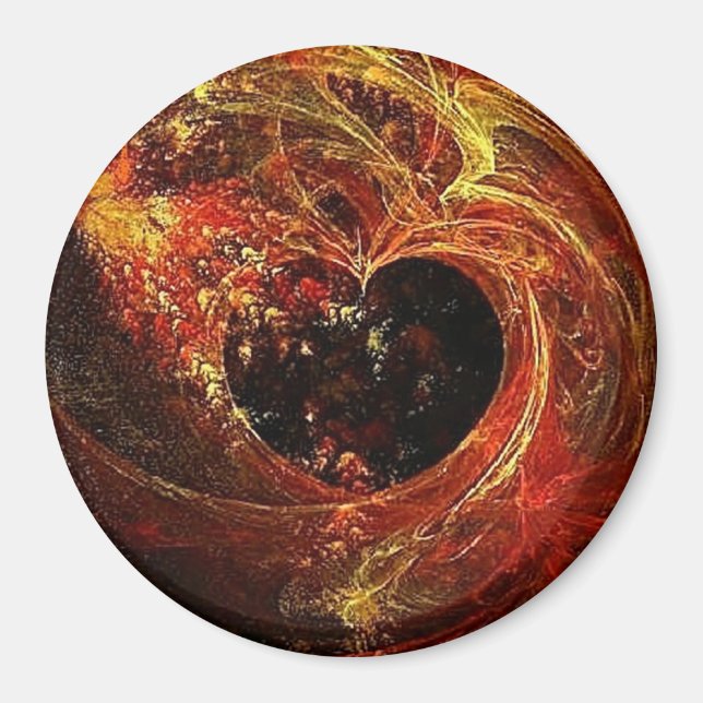 Herz a'Fire Magnet (Vorne)