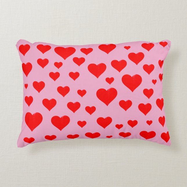 Herz Akzent Kissen (Vorderseite)