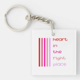 Herz am rechten Ort Schlüsselanhänger