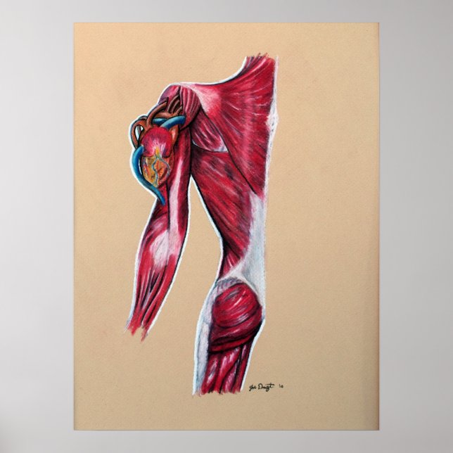 Herz am Sieb Poster (Vorne)