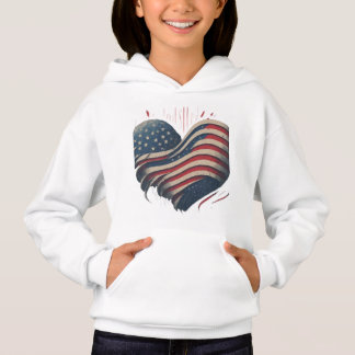 Herz Amerikas Hoodie