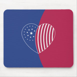 Herz Amerikas Mousepad