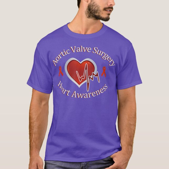 Herz-Aortic-Valve-Operation Herzanfall T-Shirt (Vorderseite)