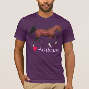 Herz-Araber-Liebe-Araber-Pferdekunst-T-Shirt Z I T-Shirt