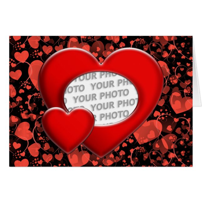Herz ART + Ihr Foto (Vorderseite (Horizontal))