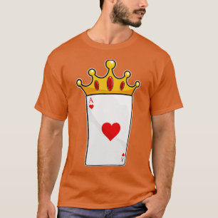 Herz As mit Krone T-Shirt