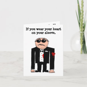 Herz auf Ihrer Hülse Feiertagskarte