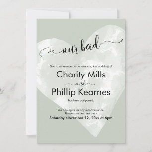 Herz auf Sage Grün unsere schlechte verspätete Hoc