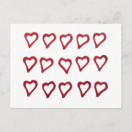 Herz auf weißem Hintergrund Postkarte