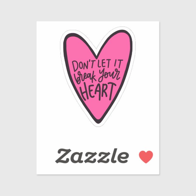 Herz Aufkleber (Blatt)