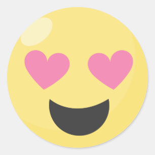 Herz-Augen-Liebe Emoji Stickers